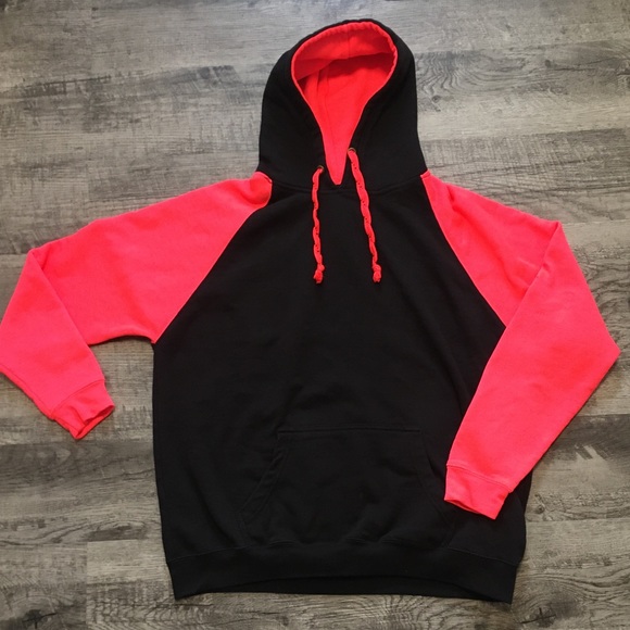 washed out pink hoodie